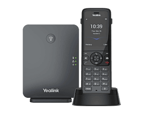 A cordless IP DECT system with enhanced audio, the Yealink W78P from DSL Telecom Helderberg